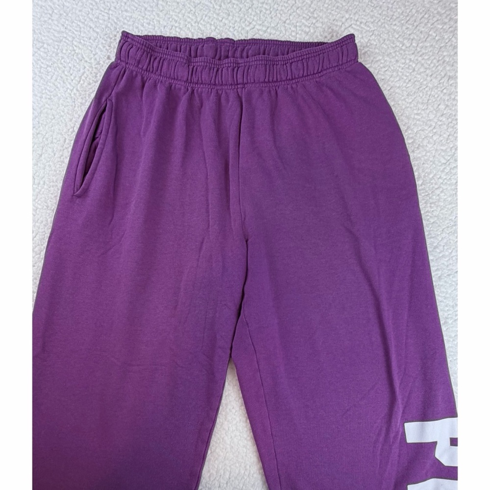 PINK • Victoria's Secret Purple Logo High-Waisted Sweatpants, M - Picture 4 of 11